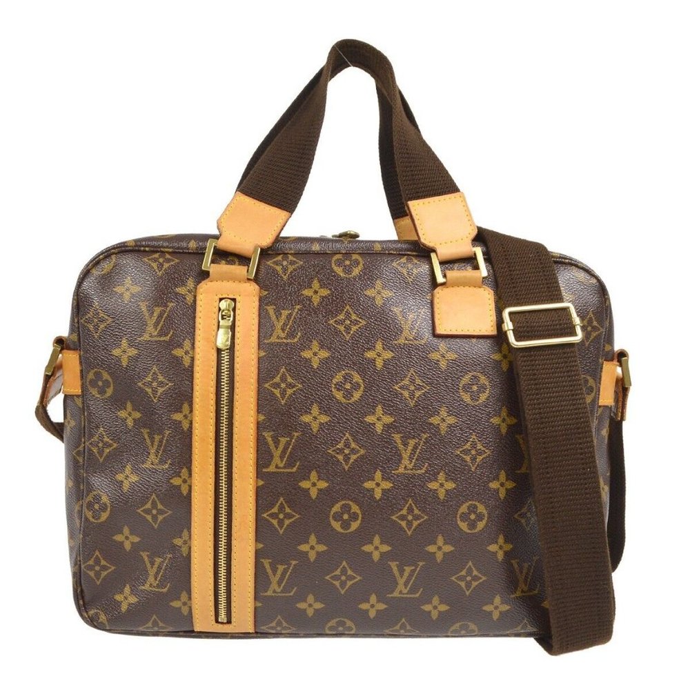 Authentic Louis Vuitton Sac Bosphore 2way Business Handbag Monogram